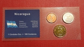 Nicaragua 2002-7 - set monede necirculate