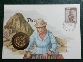 Peru 1982 - FDC cu moneda 50 soles, necirculata