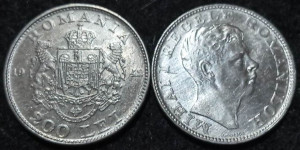 Romania 1942 - 200 lei - argint, circulata