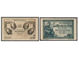 Romania 1945 - gazeta matematica, serie neuzata