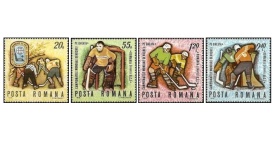 Romania 1970 - C. M. de hochei, serie neuzata