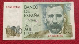 Spania 1979 - 1000 pesetas, circulata