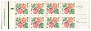 Statele Unite 1978 - trandafiri, carnet filatelic cu 16 timbre