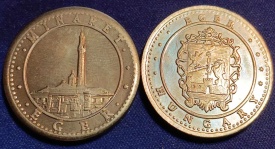 Ungaria 2024 - Minaret din Eger, medal aurit - comemorativ