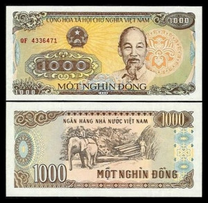 Vietnam 1988 - 1000 dong, necirculata