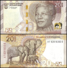 Africa de Sud 2023 - 20 rand, necirculata