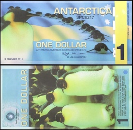 Antarctica 2011 - 1 dollar, necirculata