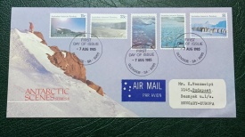 Antarctica Australiana 1984 - peisaj Antarctic, 2xFDC circulate - Img 2