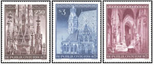 Austria 1977 - Catedrala Sf. Ștefan, serie neuzata
