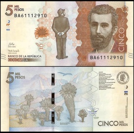 Columbia 2022 - 5000 pesos, necirculata