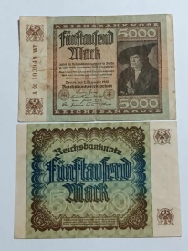 Germania 1922 - 5000 Reichmark, circulata