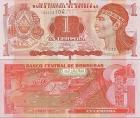 Honduras 2014 - 1 lempira, necirculata