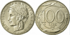 Italia 1996 - 100 lire, circulata