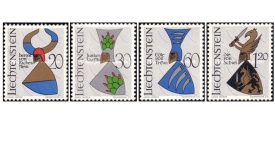Liechtenstein 1966 - steme, serie neuzata