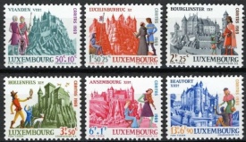 Luxemburg 1969 - castele, serie neuzata