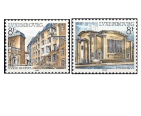Luxemburg 1982 - cladiri, serie neuzata