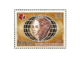 Monaco 1975 - anul international al femeilor, neuzata