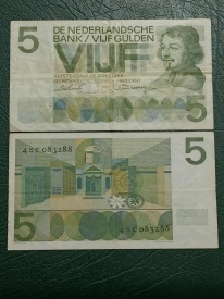 Olanda 1966 - 5 gulden, circulata
