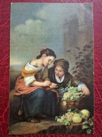 Pictura de Murillo - platitoarea, vedere litho Stengel