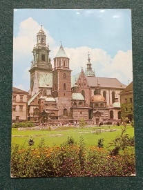 Polonia 1976 - Krakow, vedere cu Catedrala