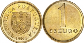 Portugalia 1985 - 1 escudo, circulata