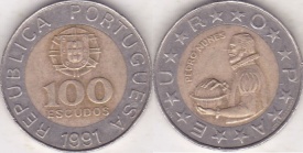 Portugalia 1991 - 100 escudos, circulata
