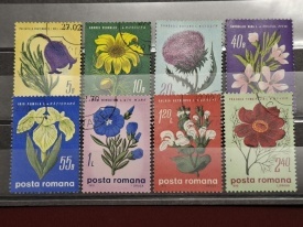 Romania 1970 - Flori de stepa, serie stampilata