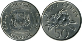 Singapore 1987 - 50 cents, circulata