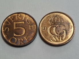 Suedia 1977 - 5 ore, circulata