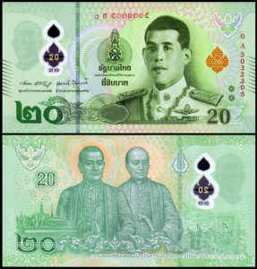 Thailanda 2022 - 20 baht, necirculata - polimer