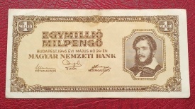 Ungaria 1946 - 1.000.000 milpengo, circulata