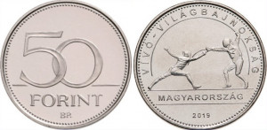 Ungaria 2019 - 50 forint, C.M. de scrima - necirculata