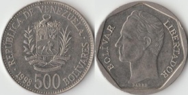 Venezuela 1998 - 500 bolivares, circulata