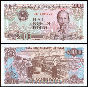 Vietnam 1988 - 2000 dong, necirculata