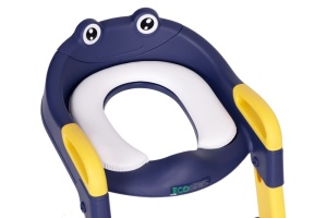 Adapter za wc šolju za decu sa stepenikom, blue, ECOTOYS - Img 5
