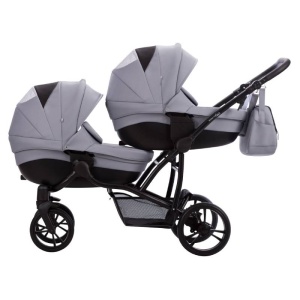 BEBETTO 42 PRO KOLICA ZA BLIZANCE SET 3U1 CRNI RAM - Img 3