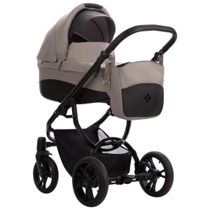 BEBETTO HOLLAND NEW KOLICA ZA BEBE SET 3U1 CRNI RAM 100 - Img 2