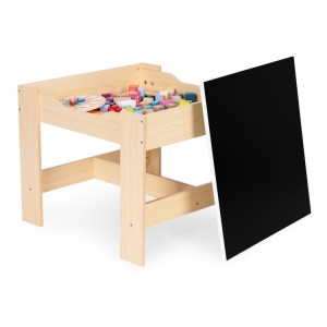 Dečiji set sto i 2 stolice sa tablom za pisanje Wood ECOTOYS - Img 7