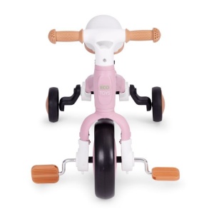 Ecotoys balans bicikl sa pedalama i pomoćnim točkovima 3u1 pink - Img 8