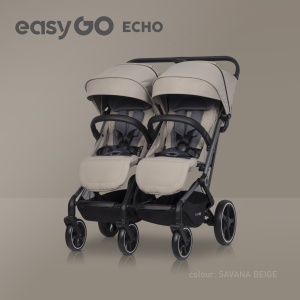 Eurocart easy go echo savana beige kolica za blizance