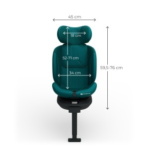 KINDERKRAFT AUTO SEDISTE I-360 2 PLUS i size 40-150cm GREEN - Img 12