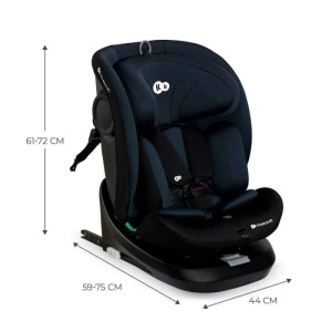 KINDERKRAFT AUTOSEDISTE I-GROW I-SIZE 40-150 CM BLACK - Img 6