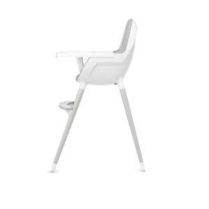 KINDERKRAFT HIGH STOLICA ZA HRANJENJE 2U1 FINI FULL GREY - Img 4