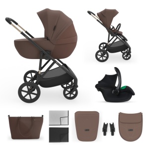 KINDERKRAFT KOLICA 3U1 PRIME 3 BROWN - Img 1