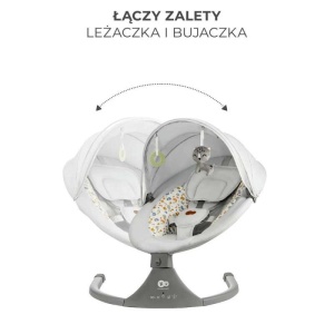 KINDERKRAFT STOLICA ZA LJULJANJE LUMI 2 LIGHT GRAY - Img 2
