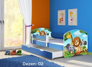 Krevet za decu Blue sa fiokom 180x80 acma 2 02