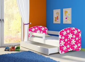 KREVET ZA DECU WHITE SA FIOKOM 140X70 ACMA 2 23