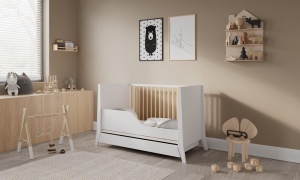 LETTINO COSMO KREVETAC 120X60 WHITE PINE + FIOKA - Img 4