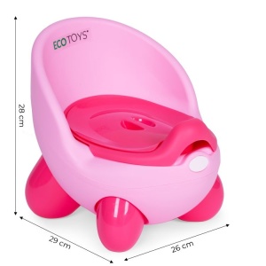 Noša za decu sa uklonivim umetkom i neklizajućim nogicama, roze, ECOTOYS - Img 4