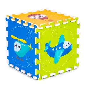 PODLOGA ZA IGRU PUZZLE VEHICLES 9 ELEMENATA 86x86CM IPLAY - Img 7